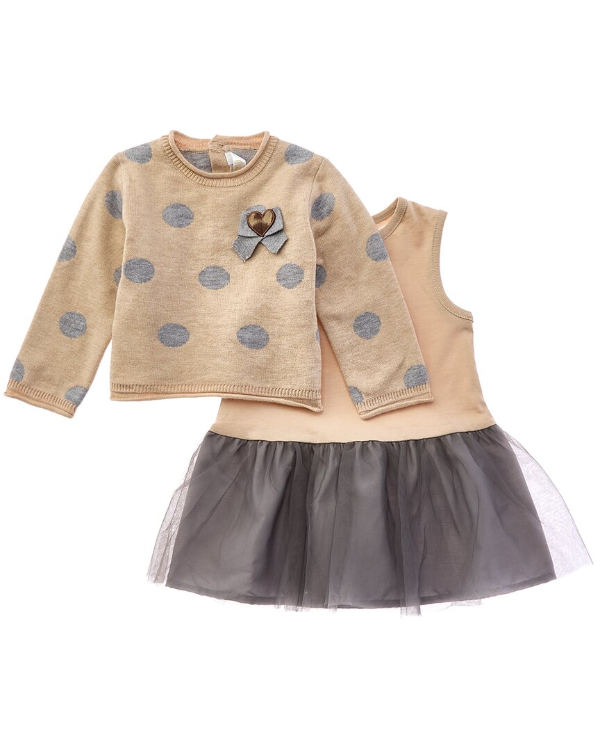 Mayoral Newborn 2Pc Tulle Dress Set