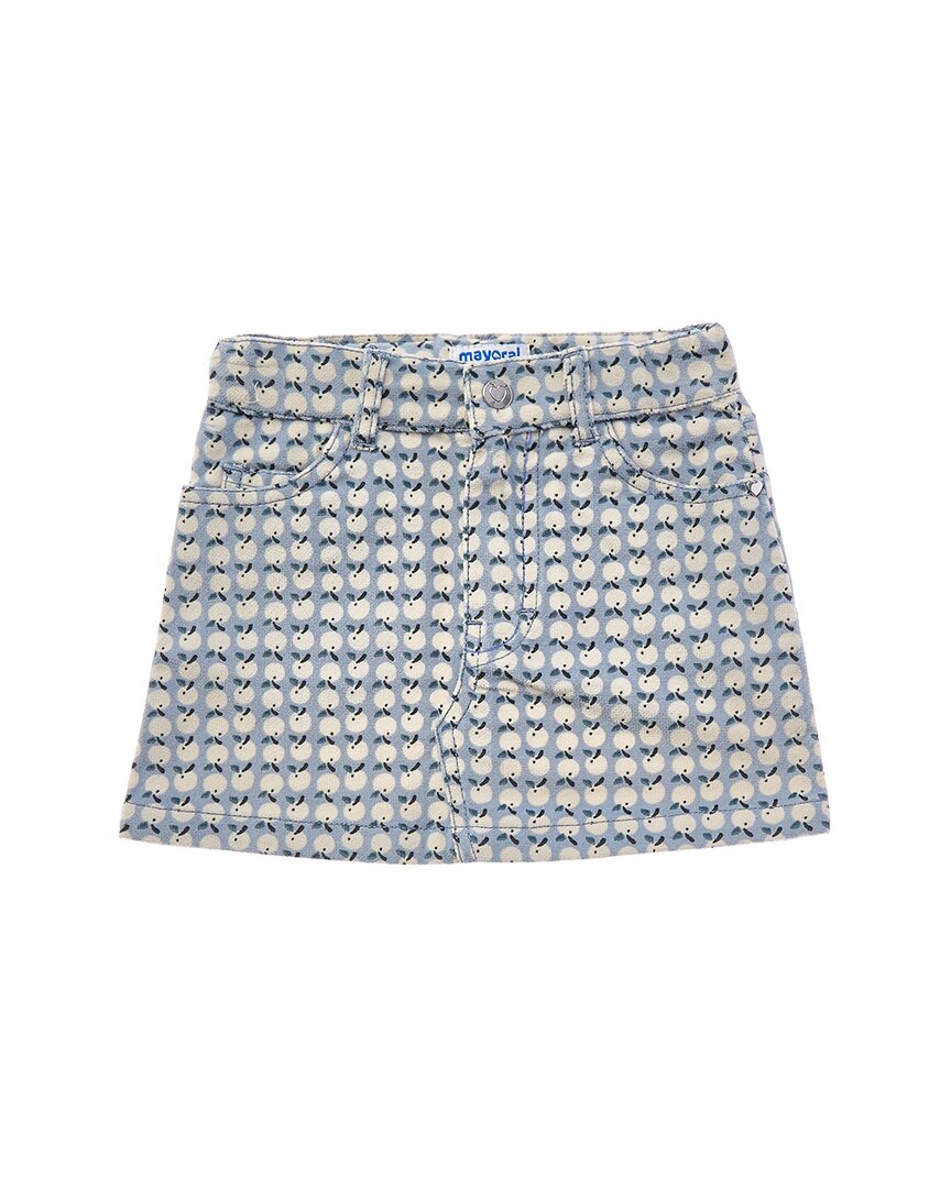 Mayoral Floral Corduroy Skirt