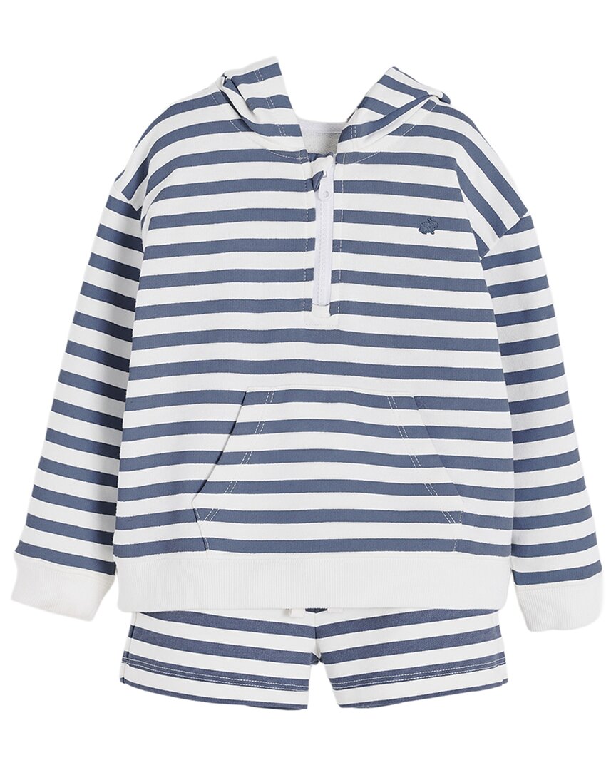 Babycottons 2Pc Striped Sweatshirt & Jogger