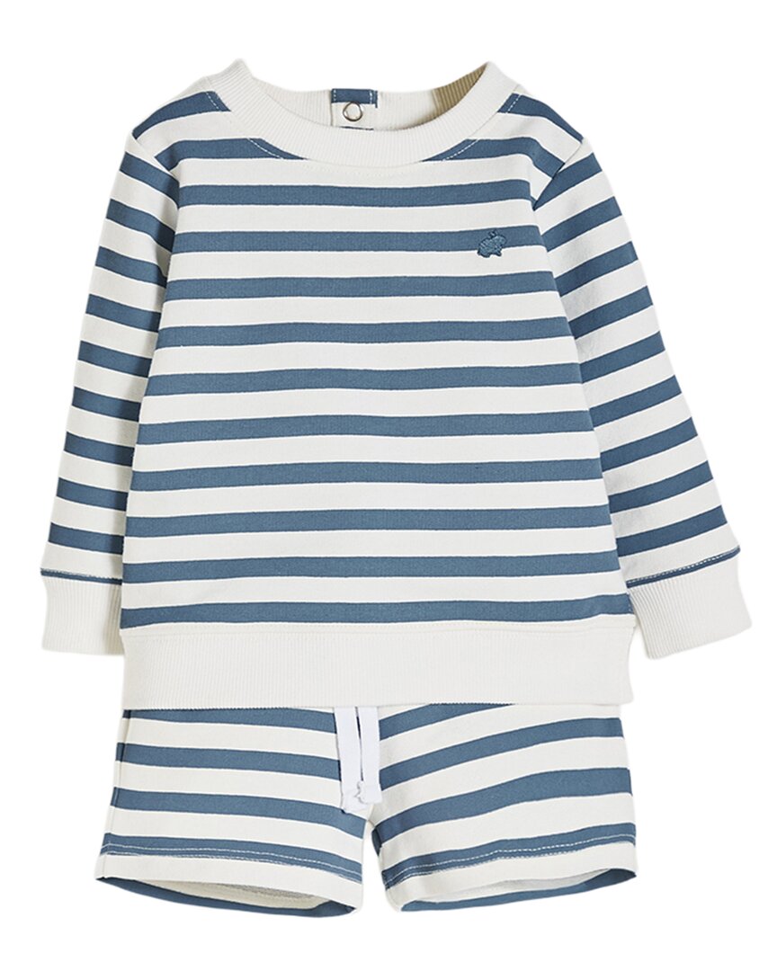 Babycottons 2Pc Striped Sweatshirt & Jogger