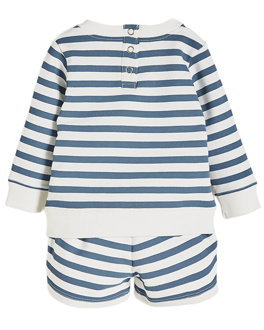 Babycottons 2Pc Striped Sweatshirt & Jogger