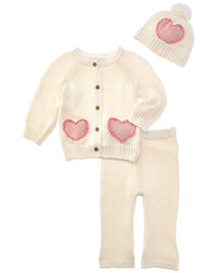 Rachel Zoe Rachel Zoe 3Pc Sweater, Pant & Hat Set