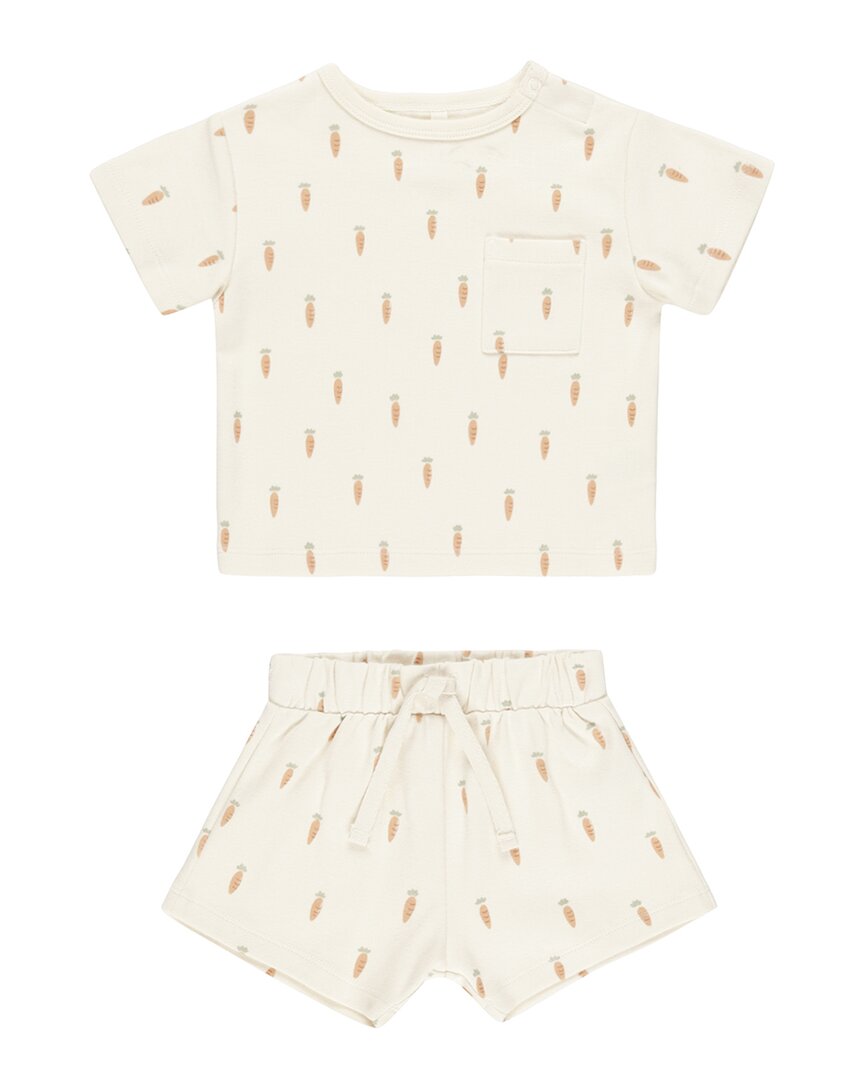 Quincy Mae Boxy Pocket T-Shirt & Short Set