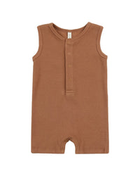 Quincy Mae Ribbed Henley Romper