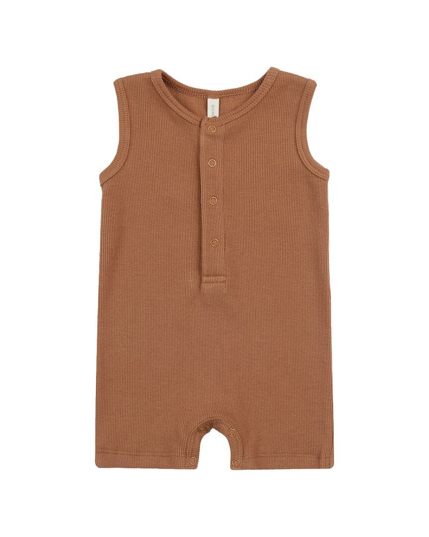 Quincy Mae Ribbed Henley Romper