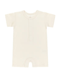 Quincy Mae Waffle Snap Romper