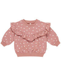 Quincy Mae Ruffle Sweatshirt