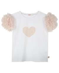 Billieblush Heart Rhinestone T-Shirt