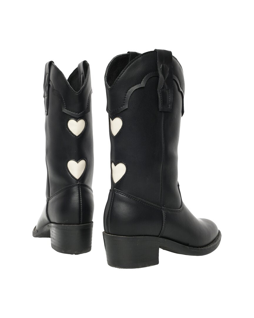 Rylee + Cru Collective Leather Western Boot