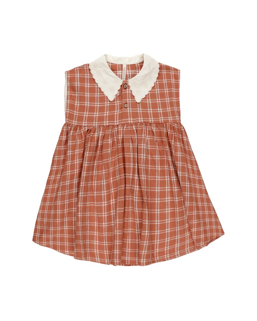 Rylee + Cru Collective Collared Babydoll Linen-Blend Dress