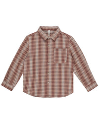 Rylee + Cru Collective Collared Linen-Blend Shirt