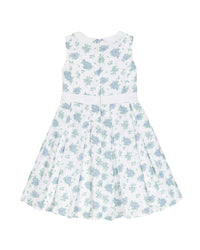 Hope & Henry Perter Pan Pleated Skirt Linen-Blend Dress