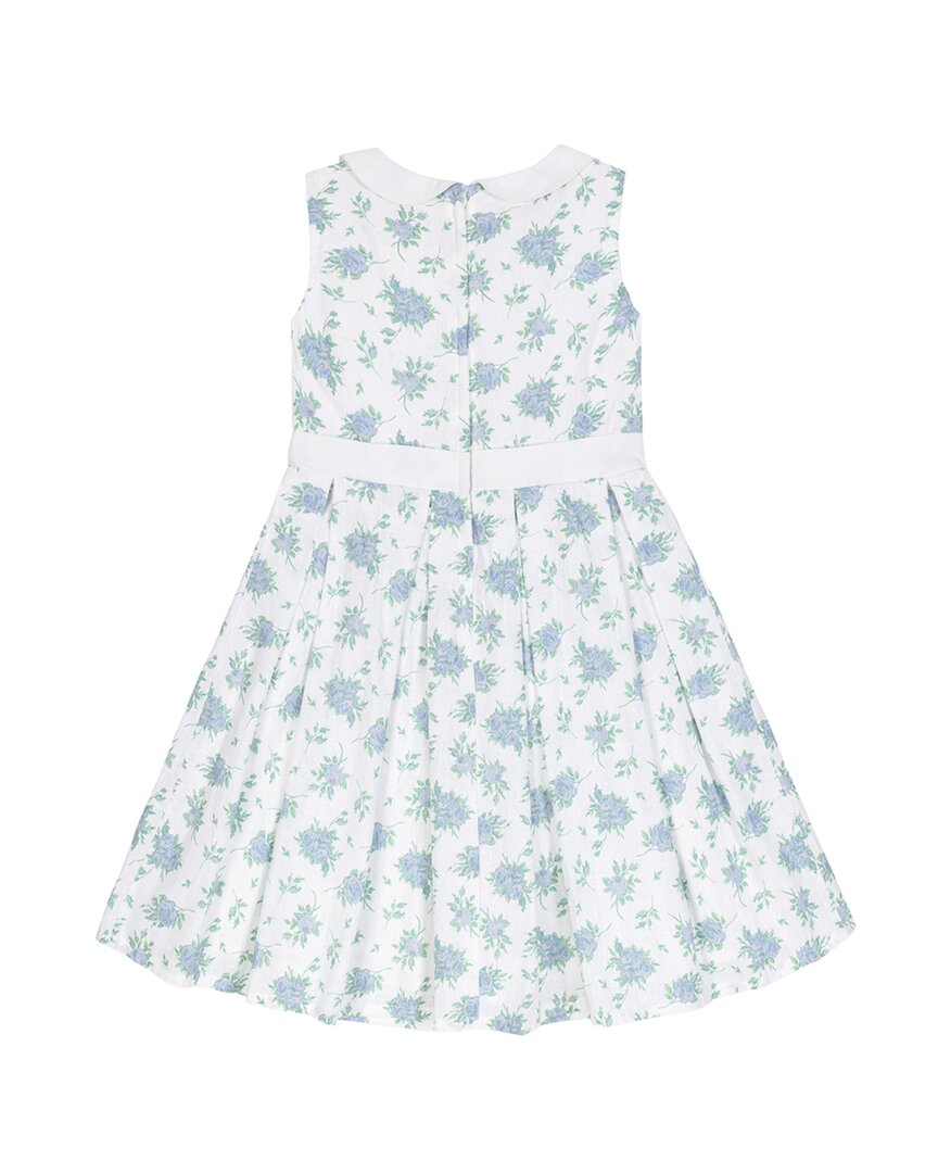 Hope & Henry Perter Pan Pleated Skirt Linen-Blend Dress