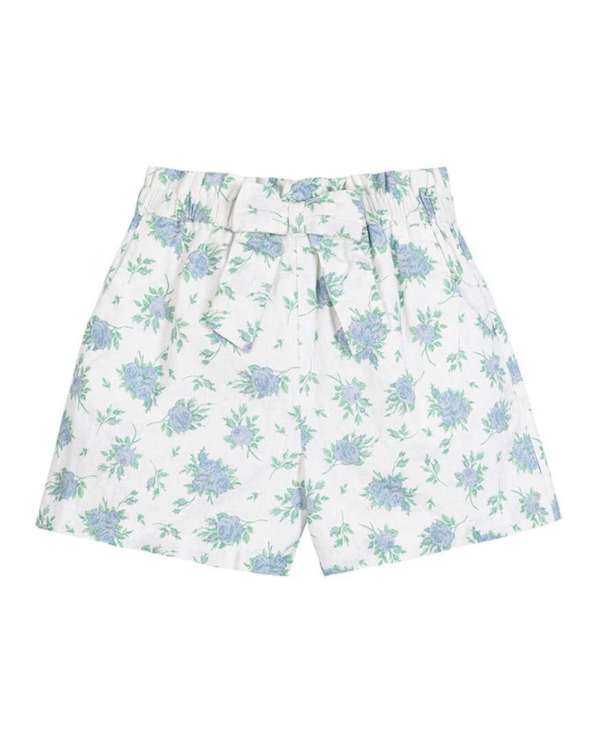 Hope & Henry Cinch Waist Linen-Blend Short