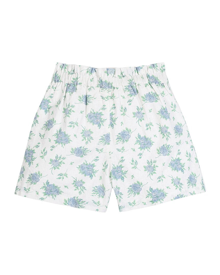 Hope & Henry Cinch Waist Linen-Blend Short