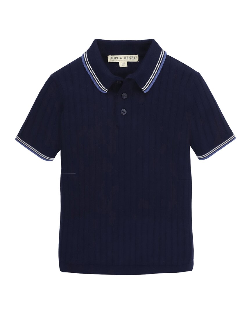 Hope & Henry Rib Sweater Polo