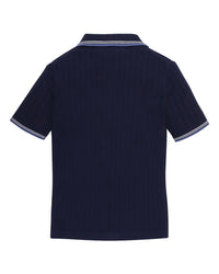 Hope & Henry Rib Sweater Polo