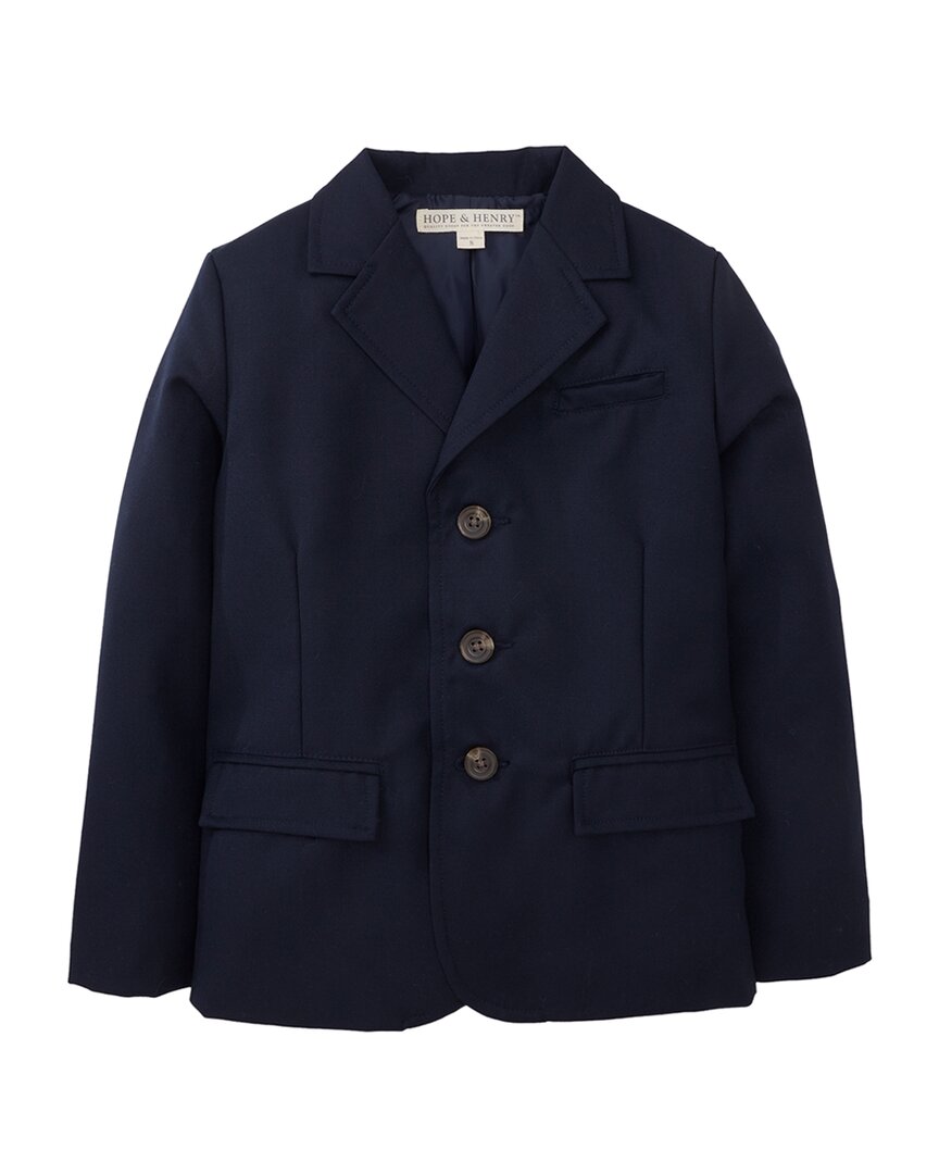 Hope & Henry Gaberdine Wool-Blend Suit Jacket