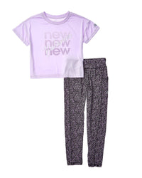 New Balance 2Pc T-Shirt & Legging Set