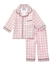 Petite Plume Garnet Tattersall Pajama Set