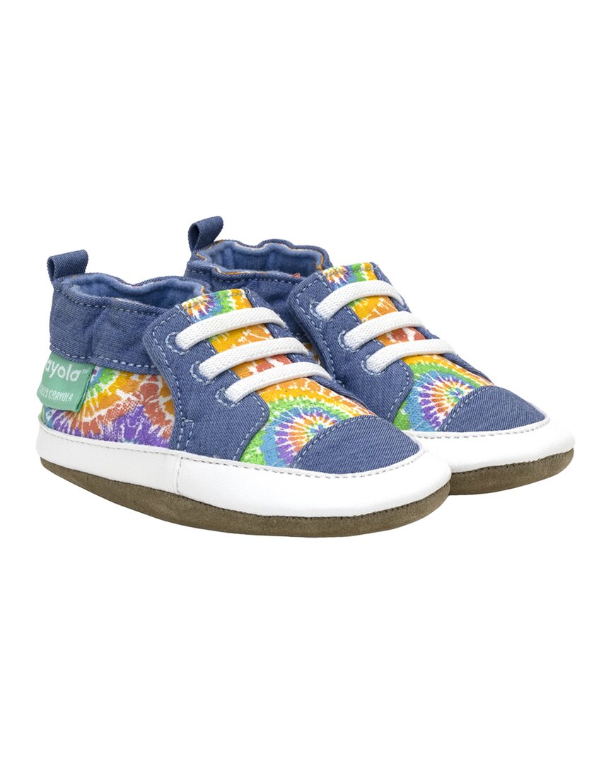 Robeez Crayola Rainbow Tie Dye Soft Sole