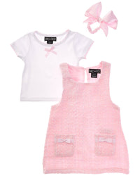 Freestyle 3Pc Darling Boucle Dress Set