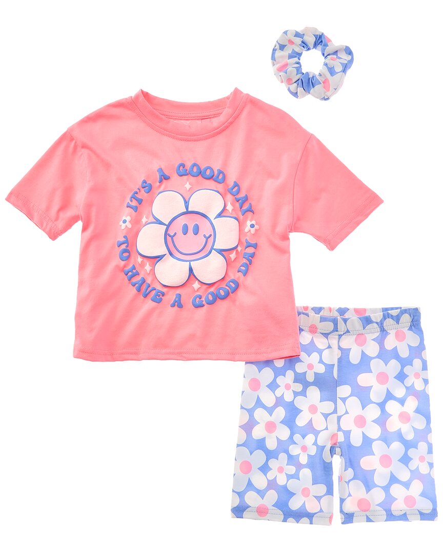 Freestyle 3Pc Have A Good Day Bike Short Set