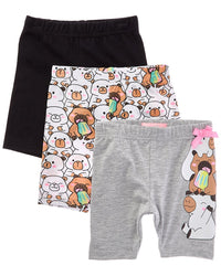Freestyle 3Pk Capybara Cutie Bike Short