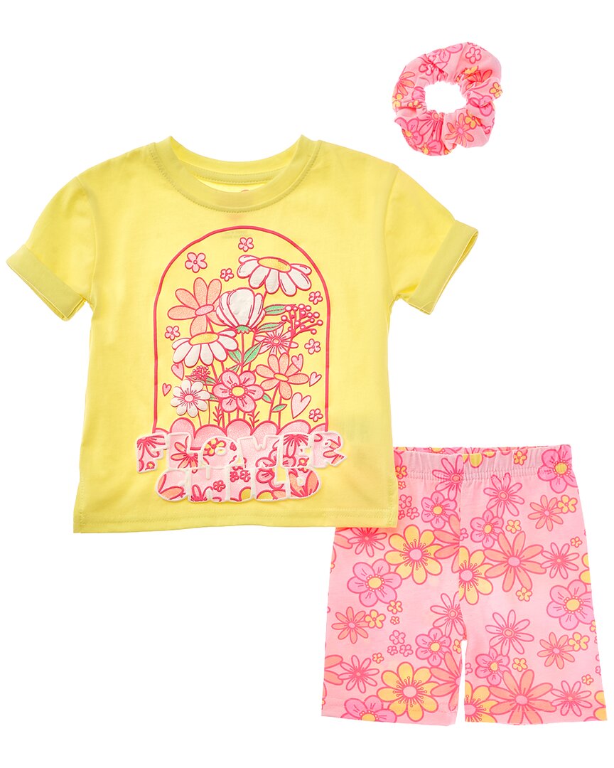Freestyle 3Pc Flower Child Bike Short Set
