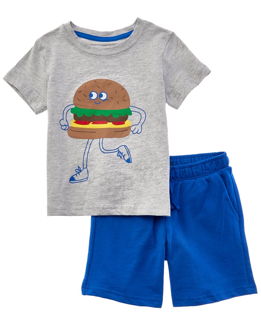 Freestyle 2Pc Happy Burger T-Shirt & Short Set