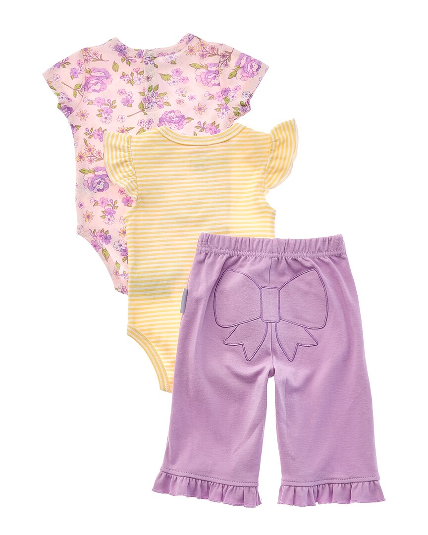 Quiltex 3Pc Floral Top & Turn Me Around Pant Set