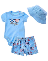 Quiltex 2Pc All American Dude Short Set