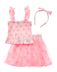 Freestyle 3Pc Pretty In Pink Tulle Skirt Set