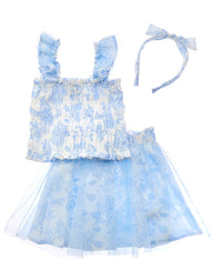 Freestyle 3Pc French Country Tulle Skirt Set