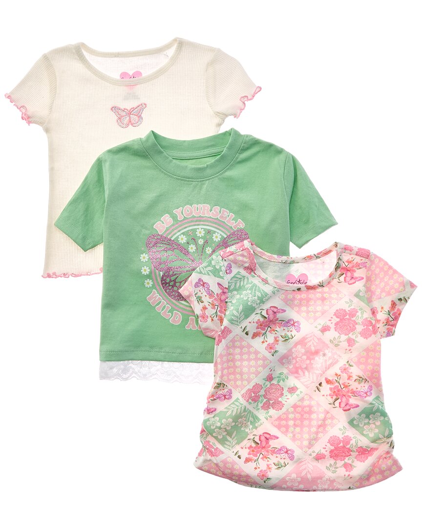 Freestyle 3Pk Pretty Butterfly Top