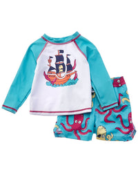 Sovereign Code 2Pc Rashguard Top & Disruptor Swim Trunk Set