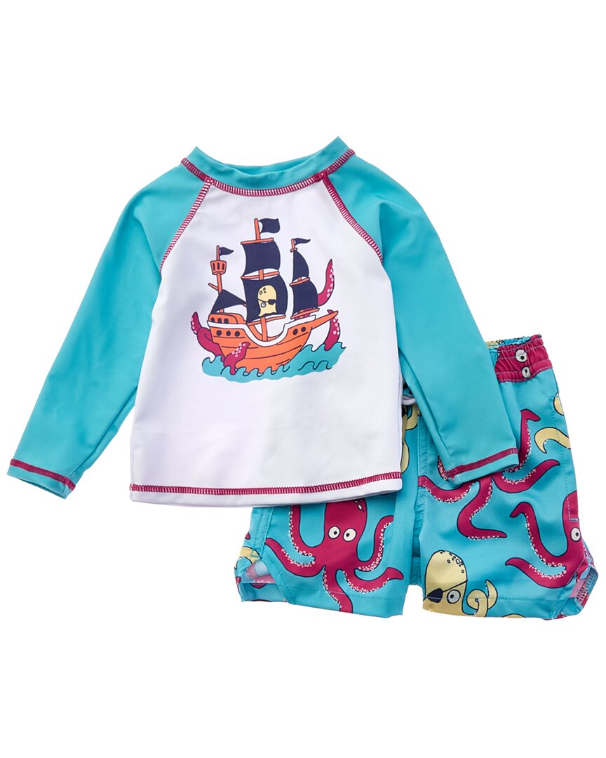 Sovereign Code 2Pc Rashguard Top & Disruptor Swim Trunk Set