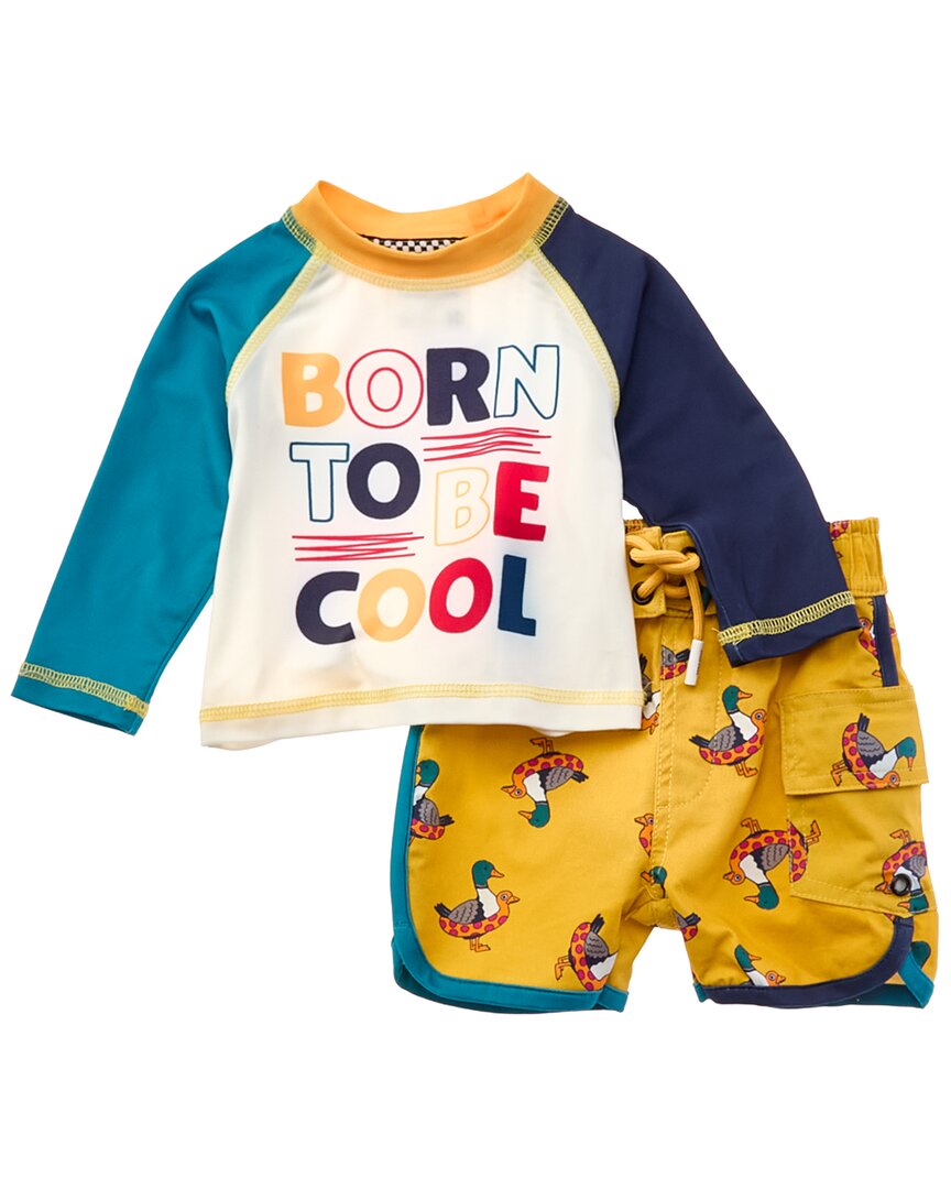 Sovereign Code 2Pc Rashguard Top & Cruise Swim Trunk Set