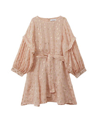 Reiss Allie Metallic Jacquard Dress