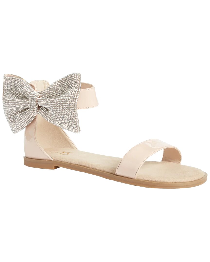 Yosi Samra Miss Cambelle Crystal Bow Sandal In Blu
