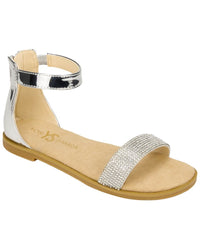 Yosi Samra Miss Cambelle Sandal In Silver Crystal