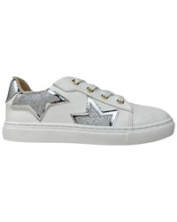 Yosi Samra Miss Harper Sneaker In Silver Glitter