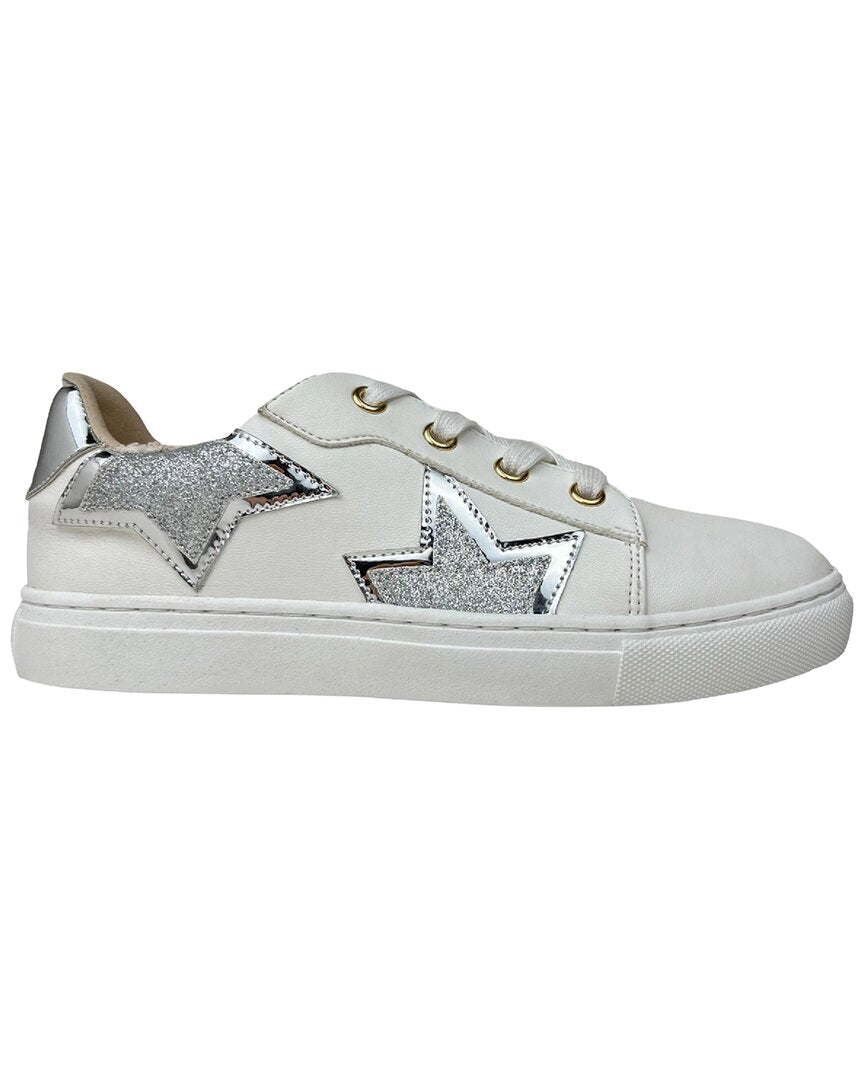 Yosi Samra Miss Harper Sneaker In Silver Glitter