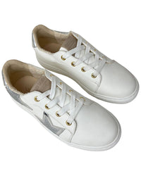 Yosi Samra Miss Harper Sneaker In Silver Glitter