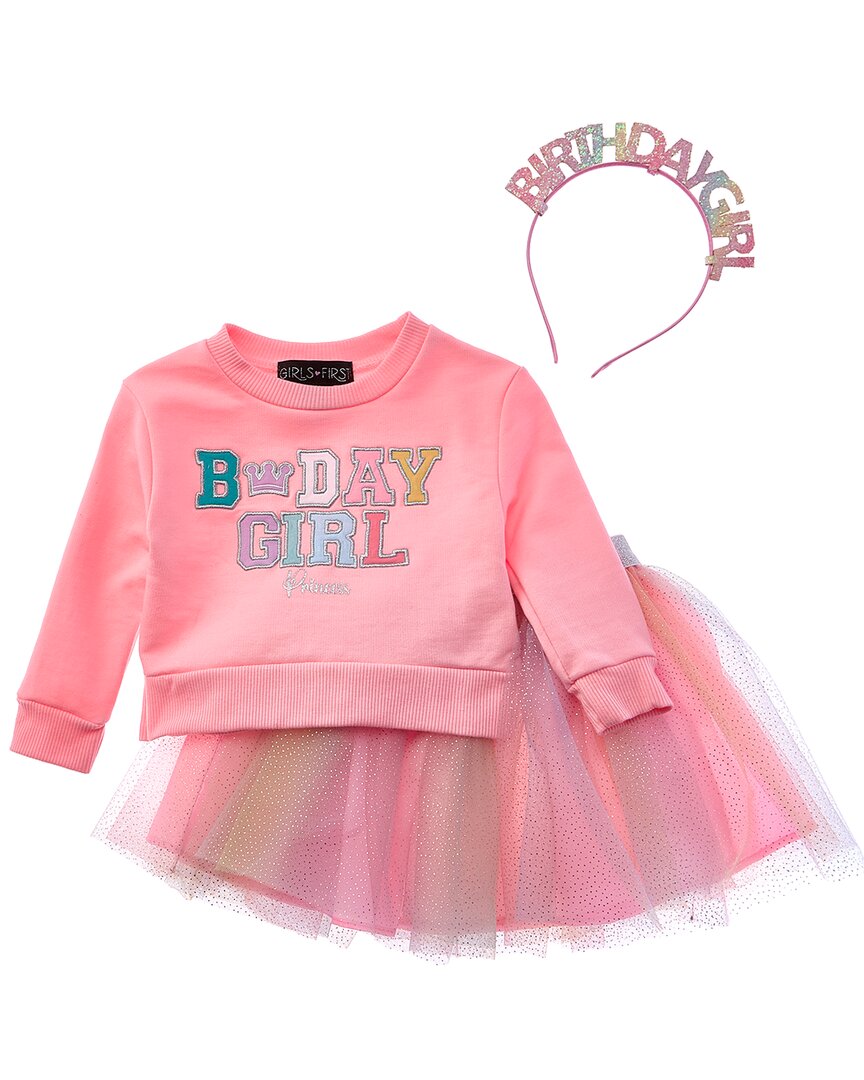 Freestyle Freestyle Birthday Girl Princess 3Pc Tutu Skirt Set