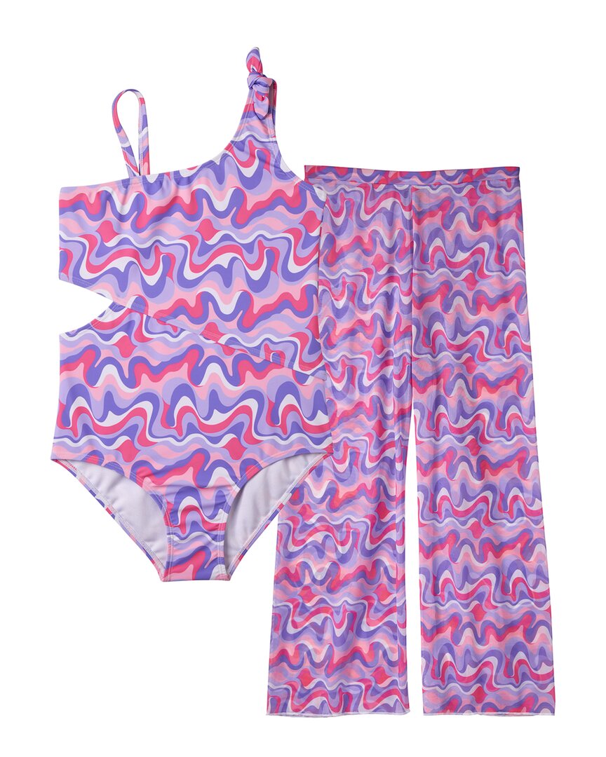 Kensie Girl Wavy One-Piece & Pant Set