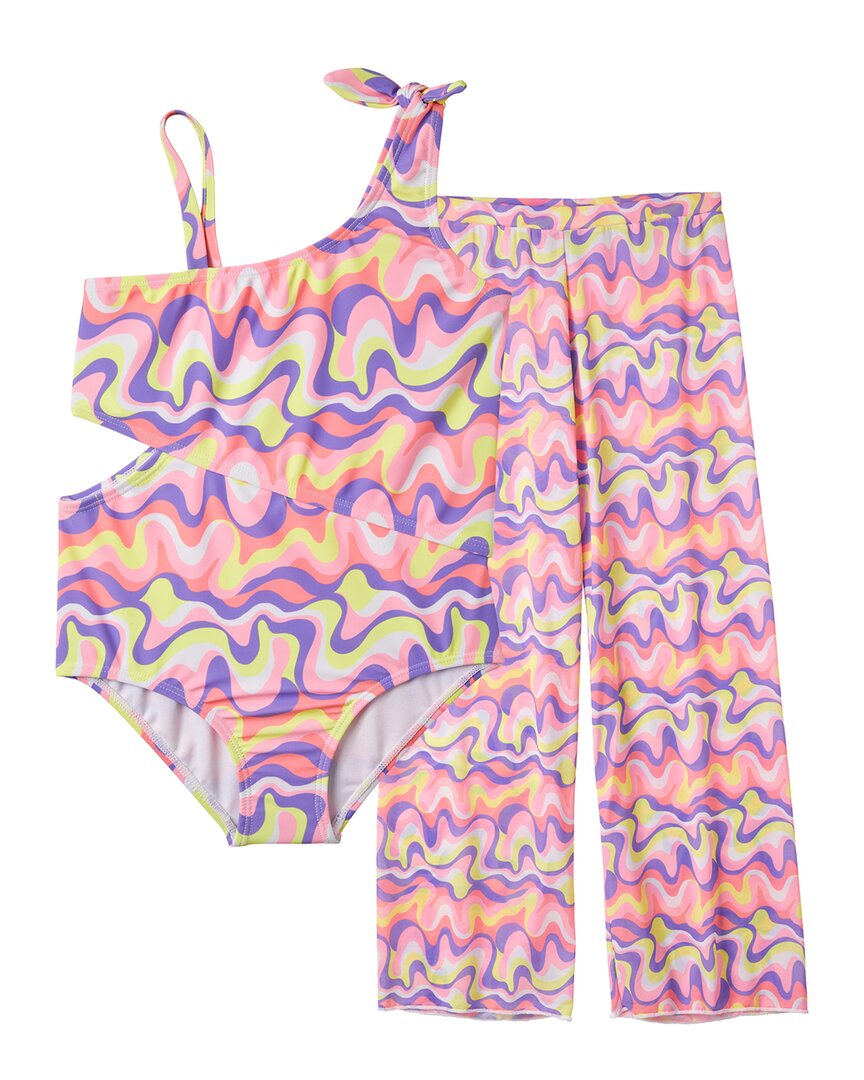 Kensie Girl Wavy One-Piece & Pant Set