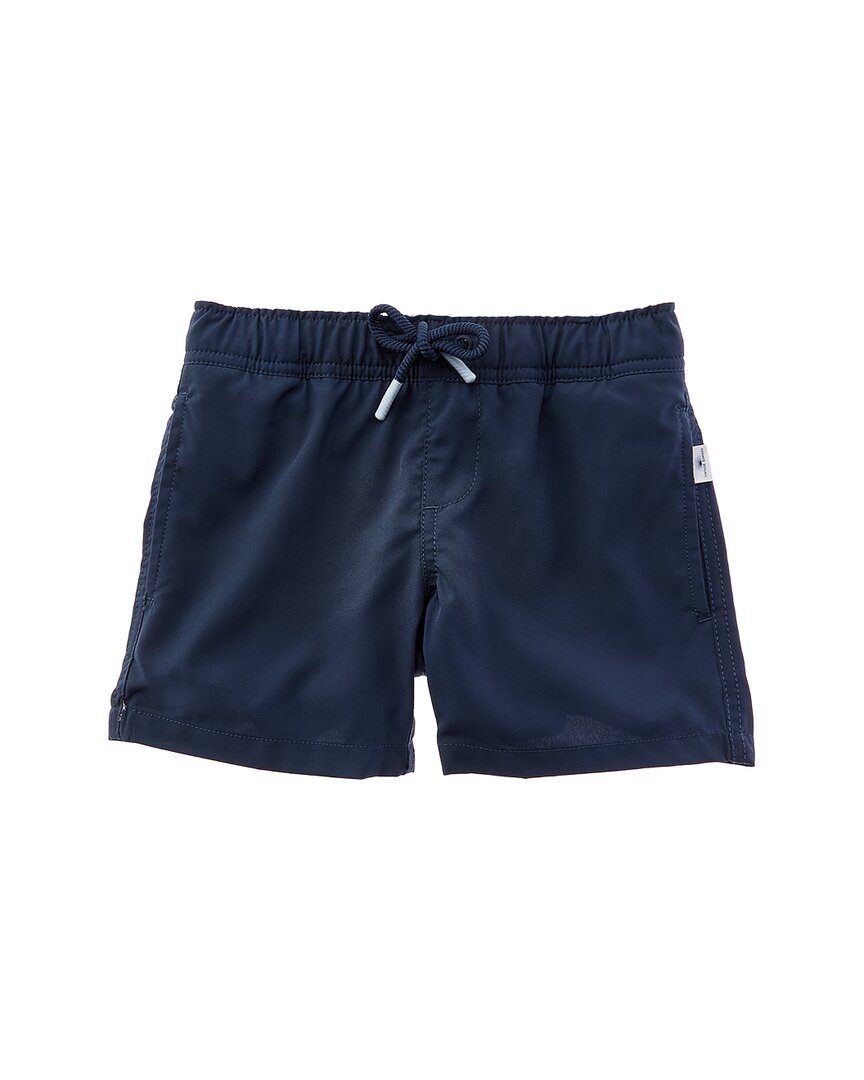 Vintage Summer Solid Performance Volley Swim Short