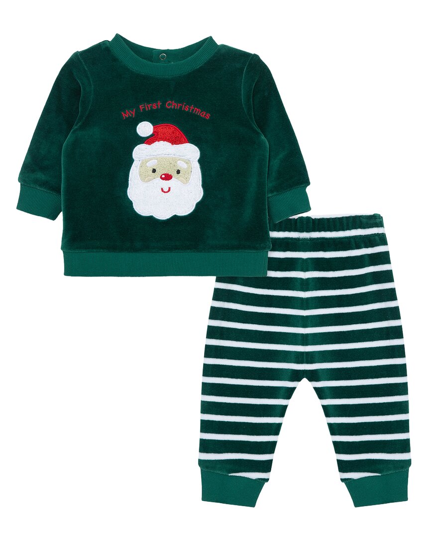 Little Me Santa Pant Set