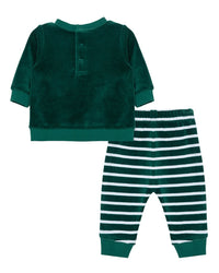 Little Me Santa Pant Set